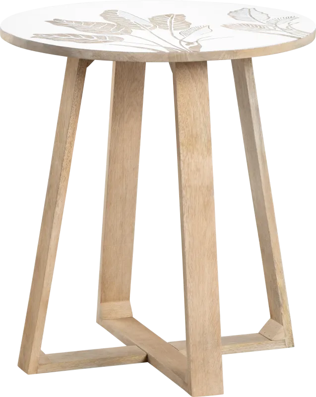 Monahan White End Table