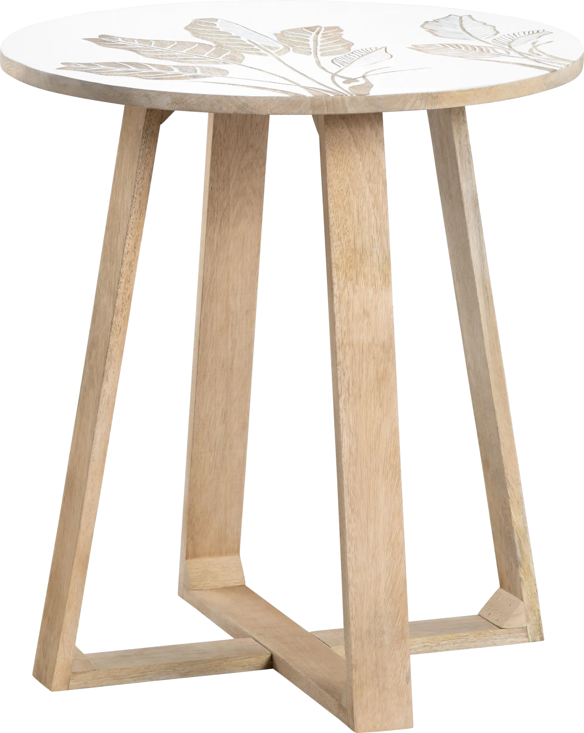 Monahan White End Table