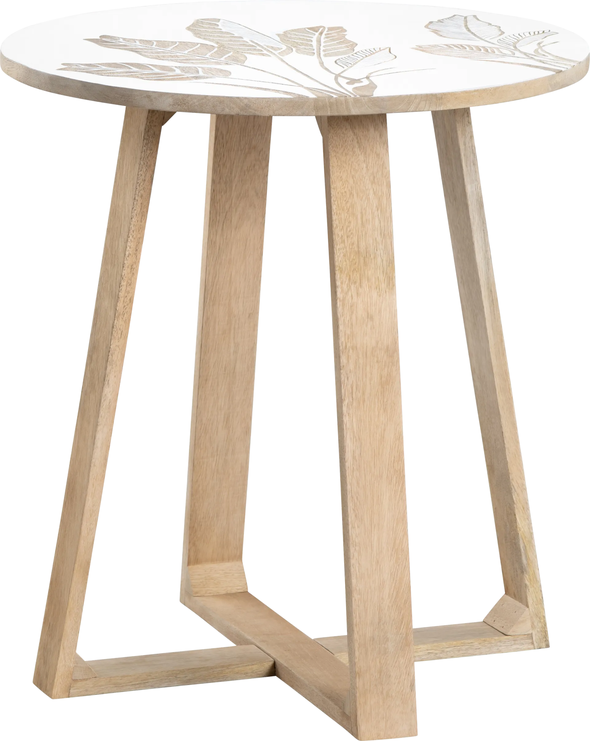 Monahan White End Table - Image 1
