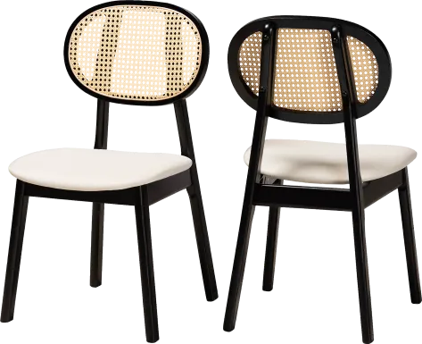 Alonesos Black Side Chair, Set of 2
