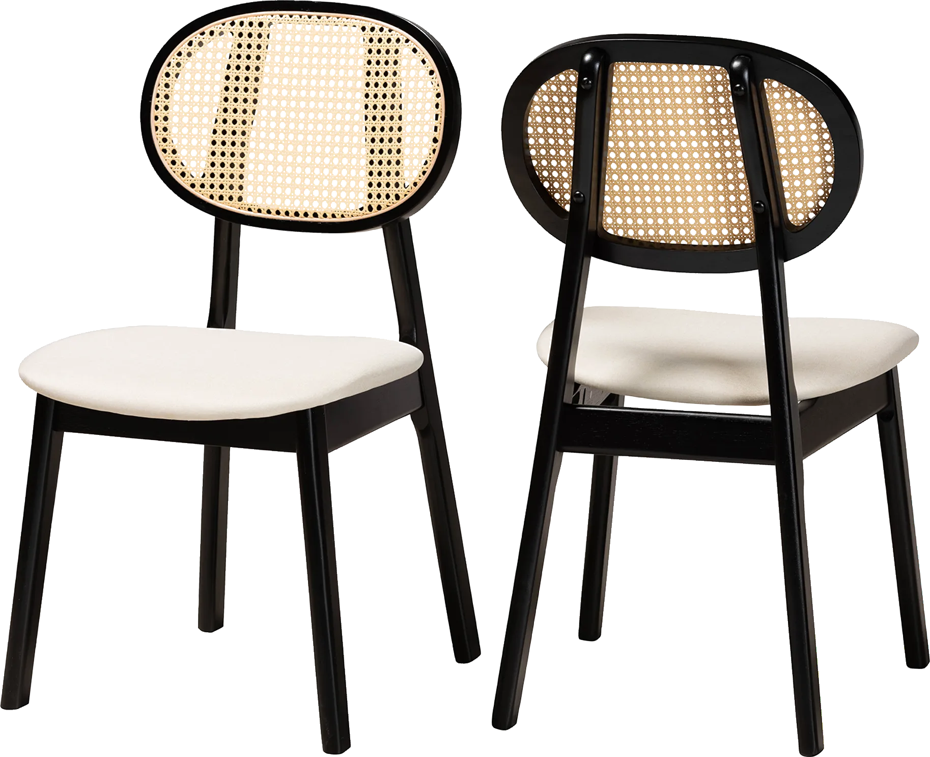 Alonesos Black Side Chair, Set of 2 - Image 1