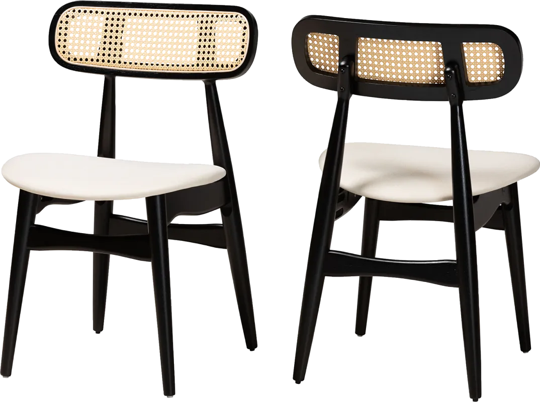 Argilla Black Side Chair, Set of 2