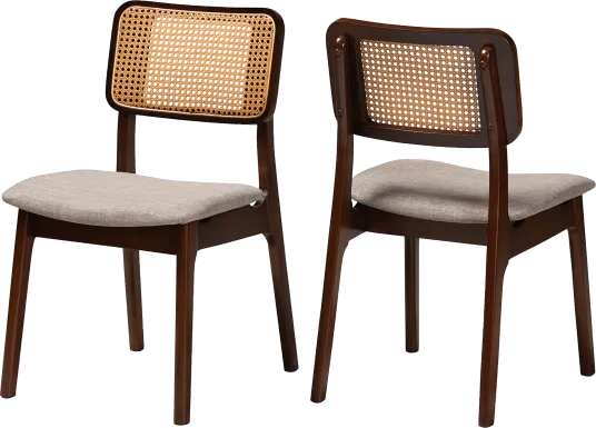 Ballardvale Walnut Brown Side Chair, Set of 2
