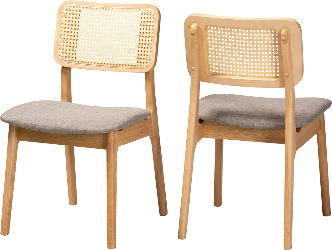 Ballardvale Light Brown Side Chair, Set of 2