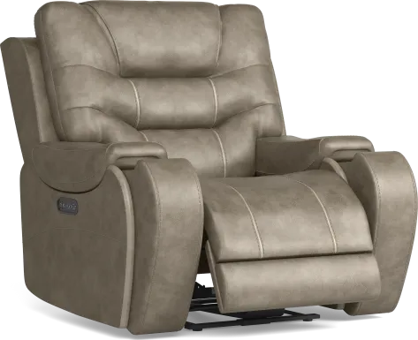 Laredo Springs Gray Dual Power Recliner