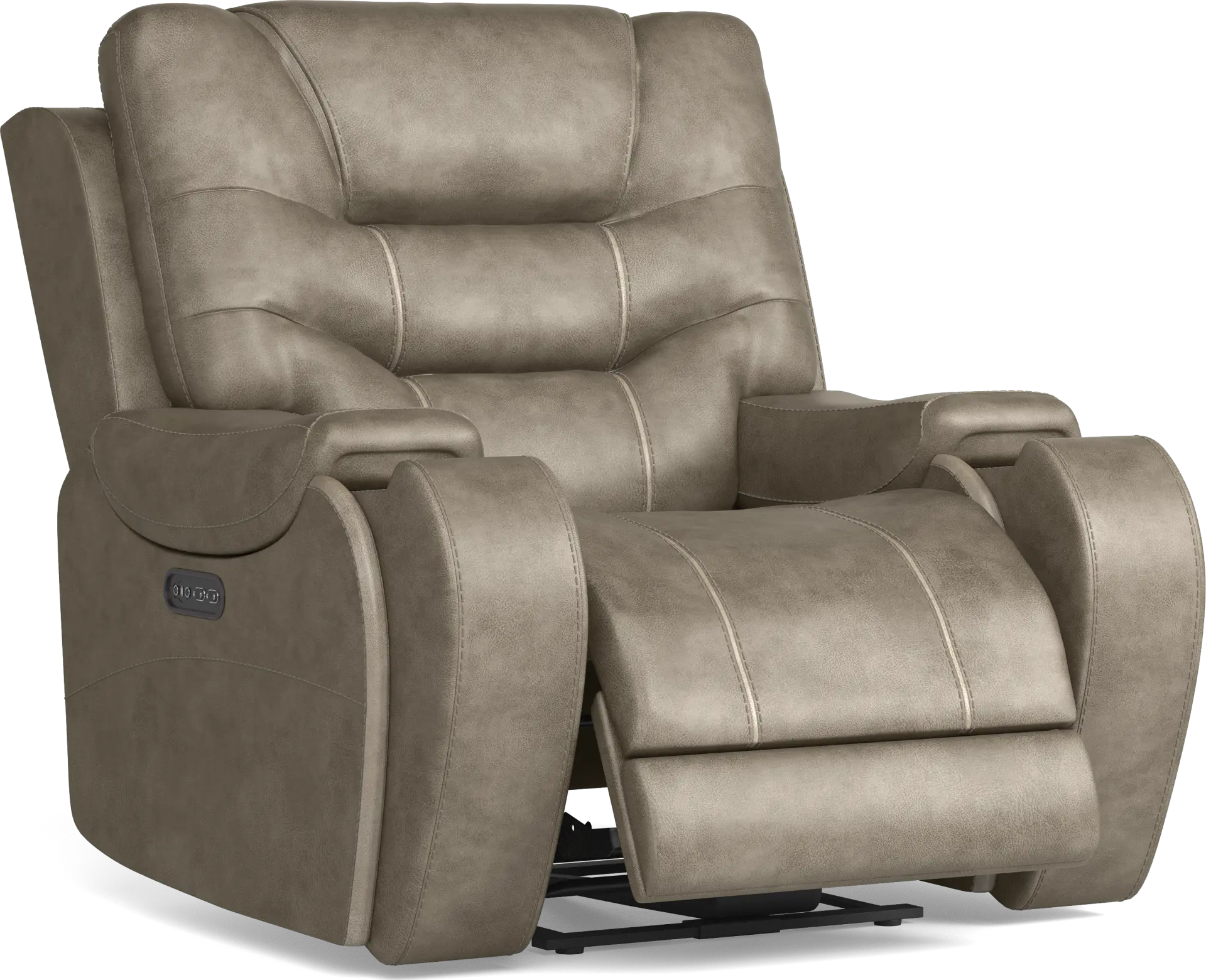 Laredo Springs Gray Dual Power Recliner