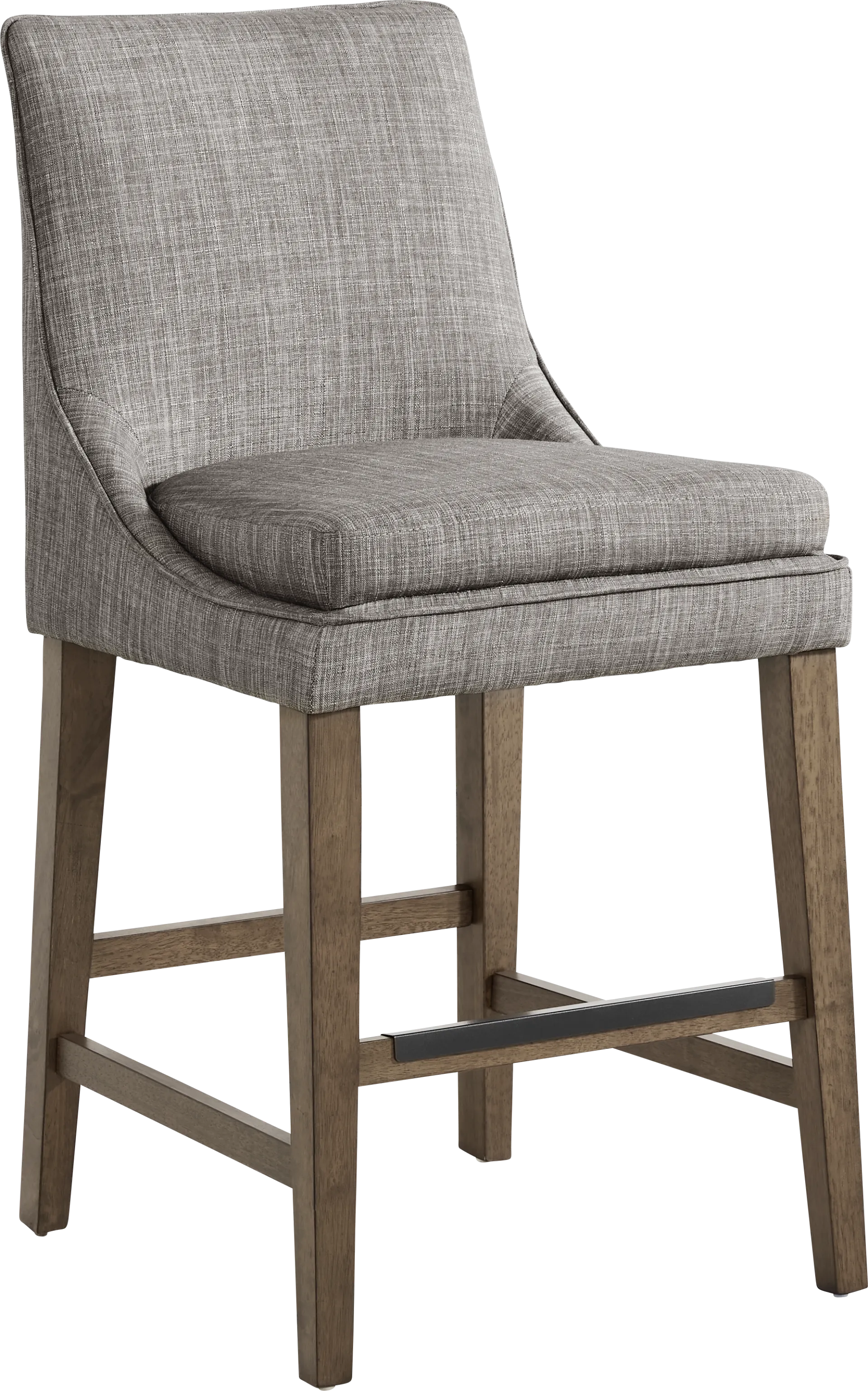 Hazelnut Woods Brown 6 Pc Counter Height Dining Room with Upholstered Stools - Image 7