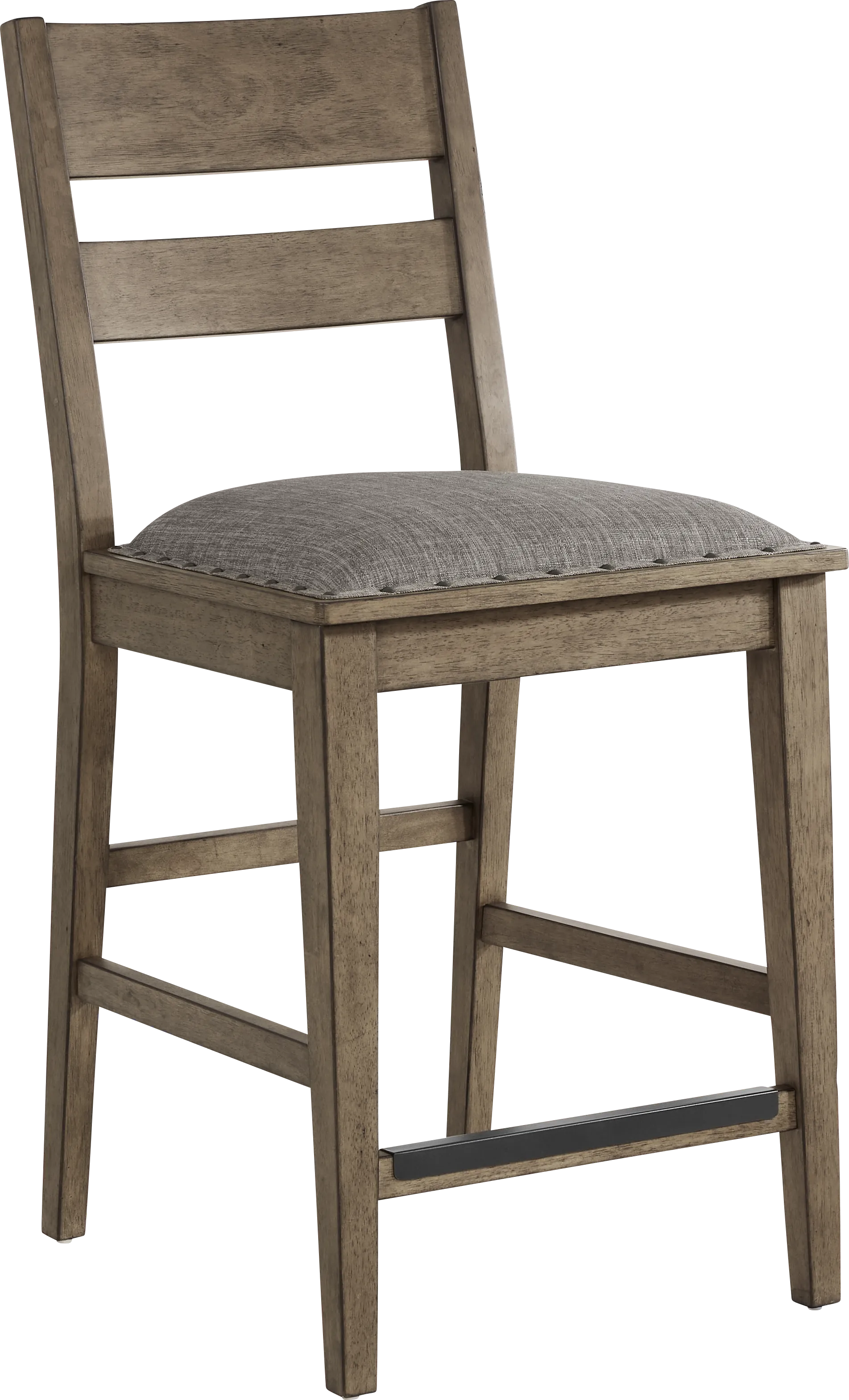 Hazelnut Woods 5 Pc Brown Counter Height Dining Room with Ladder Back Stools - Thumbnail - Image 4