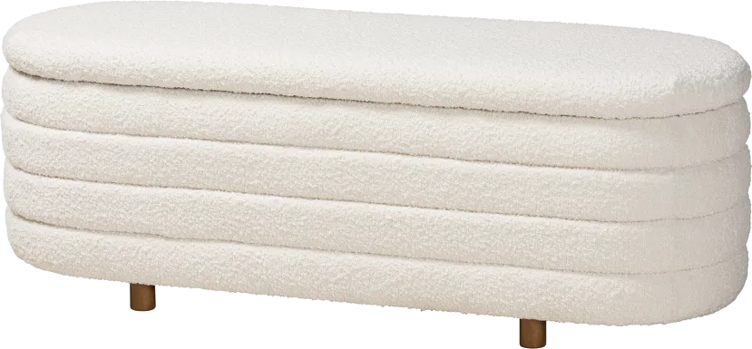 Mazeppa Cream Accent Bench