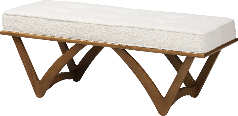 Nemasket Cream Accent Bench