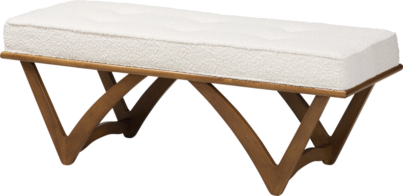 Nemasket Cream Accent Bench