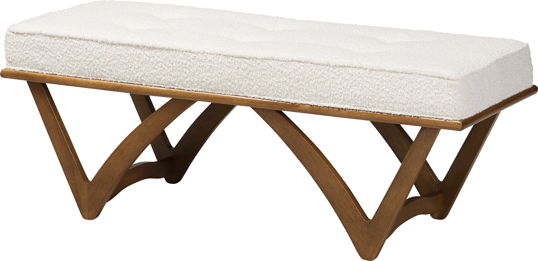 Nemasket Cream Accent Bench - Image 1