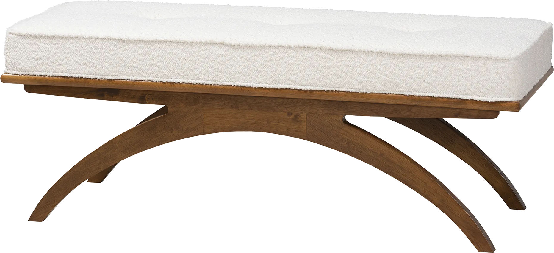 Oesting Cream Accent Bench - Image 1