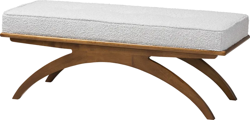 Oesting Light Gray Accent Bench