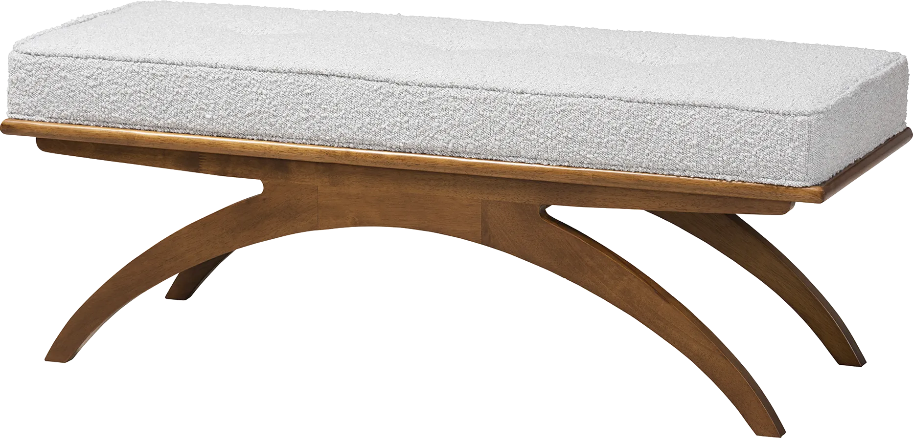 Oesting Light Gray Accent Bench - Image 1