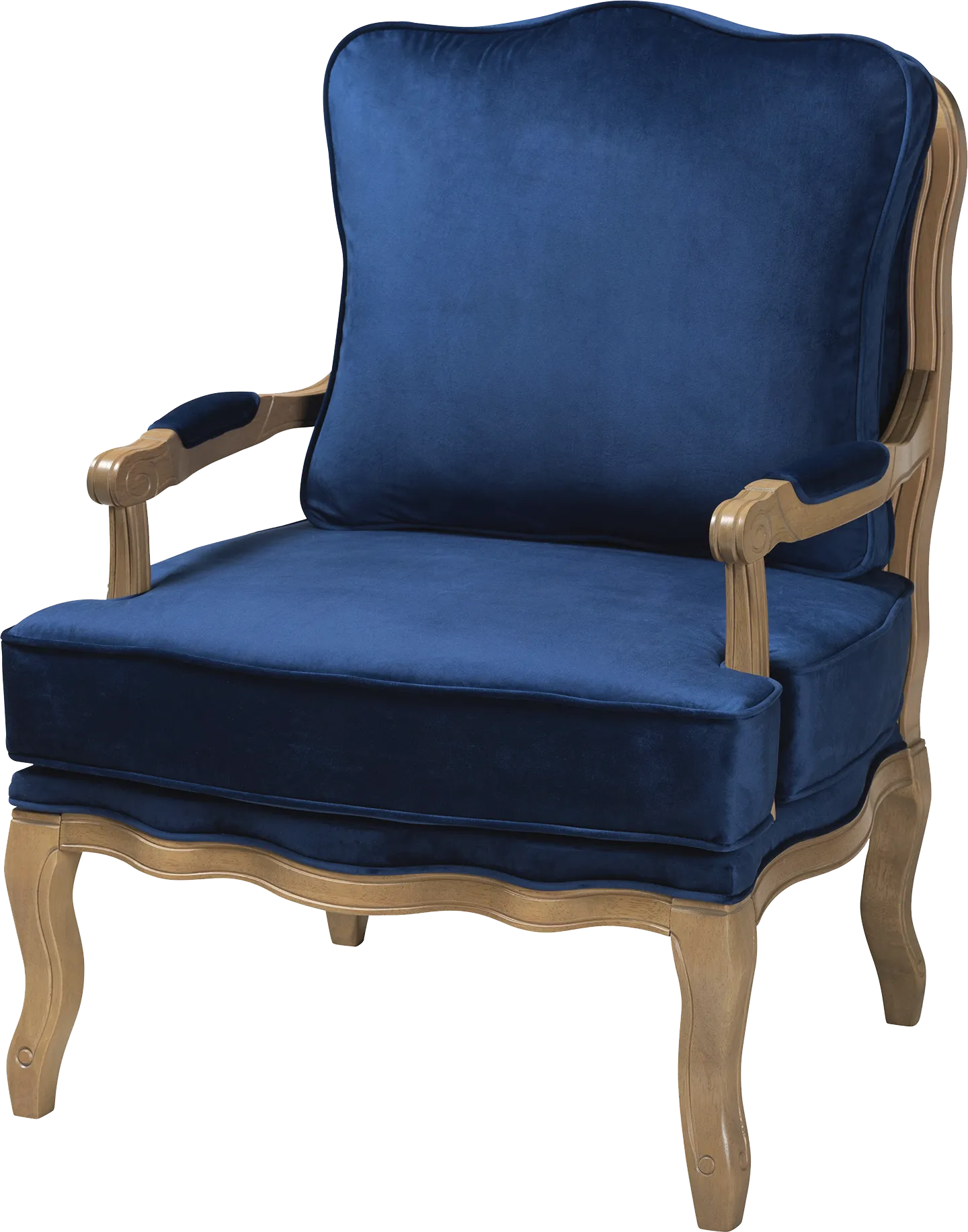 Annadea Navy Accent Chair - Thumbnail - Image 1