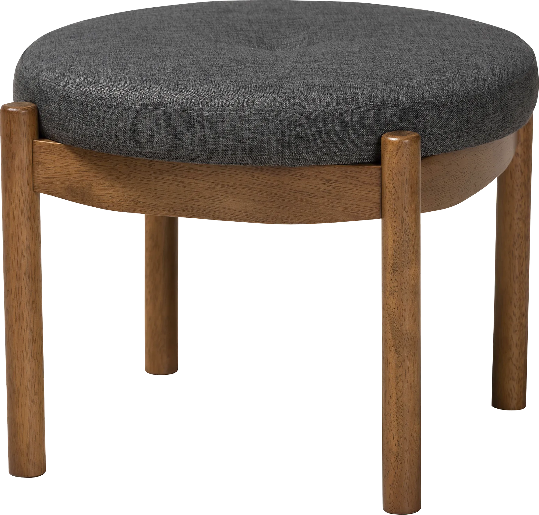 Coweeset Dark Gray Ottoman - Image 1