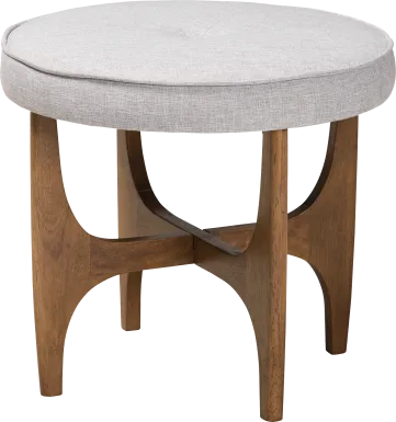 Hovendon Light Gray Ottoman