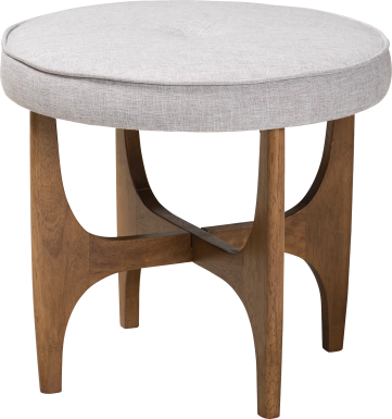 Hovendon Light Gray Ottoman