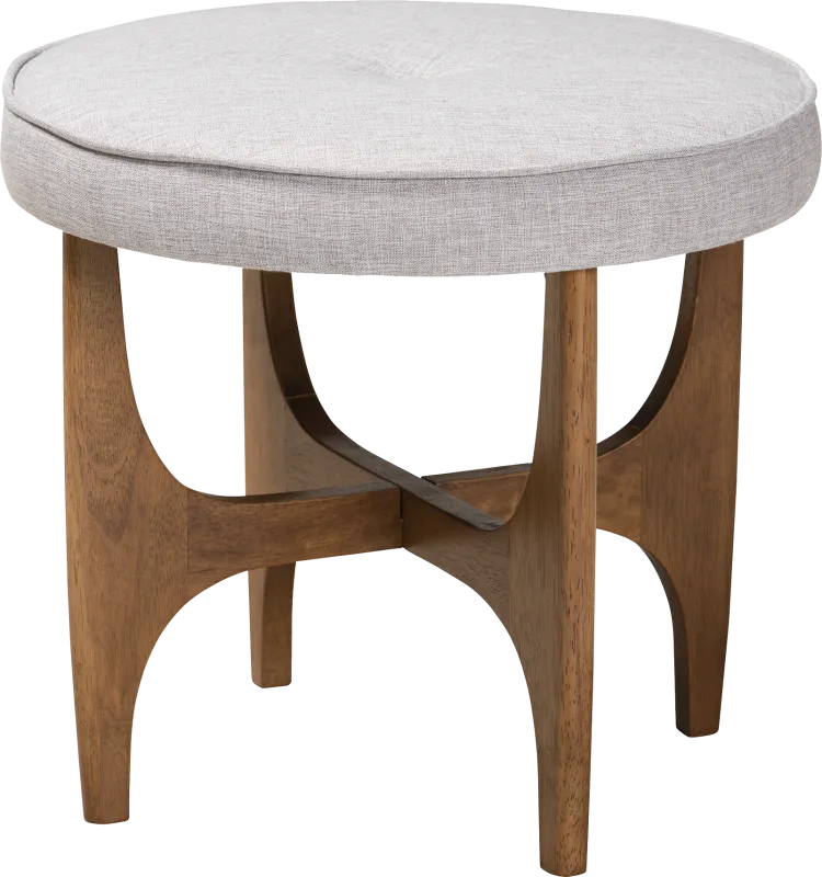Hovendon Light Gray Ottoman