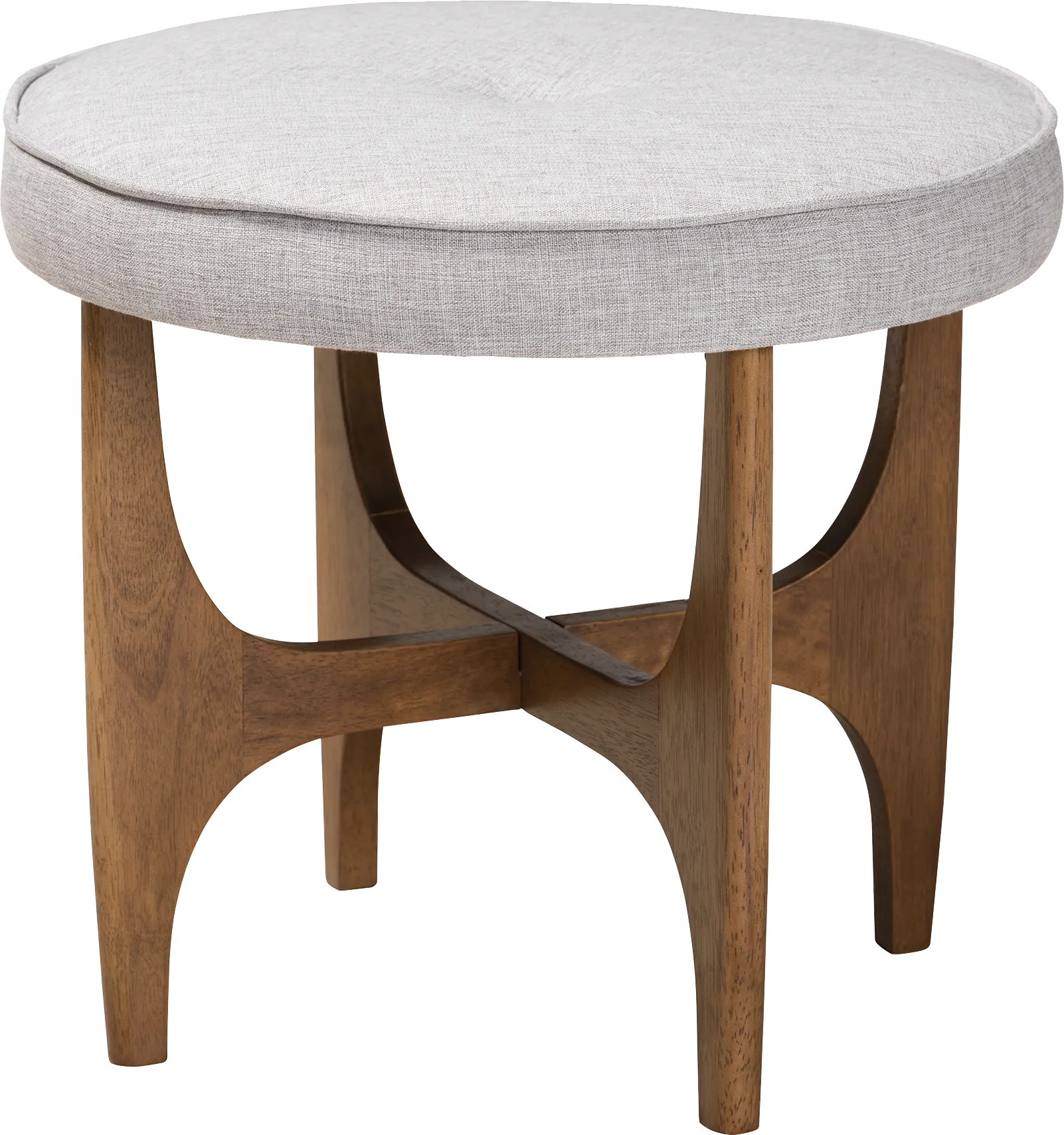 Hovendon Light Gray Ottoman - Image 1
