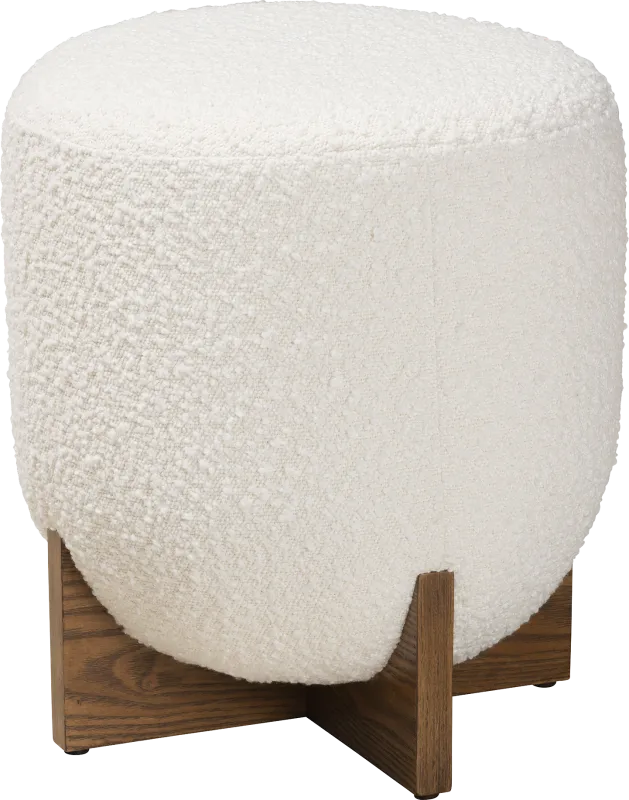 Lafoye Cream Ottoman