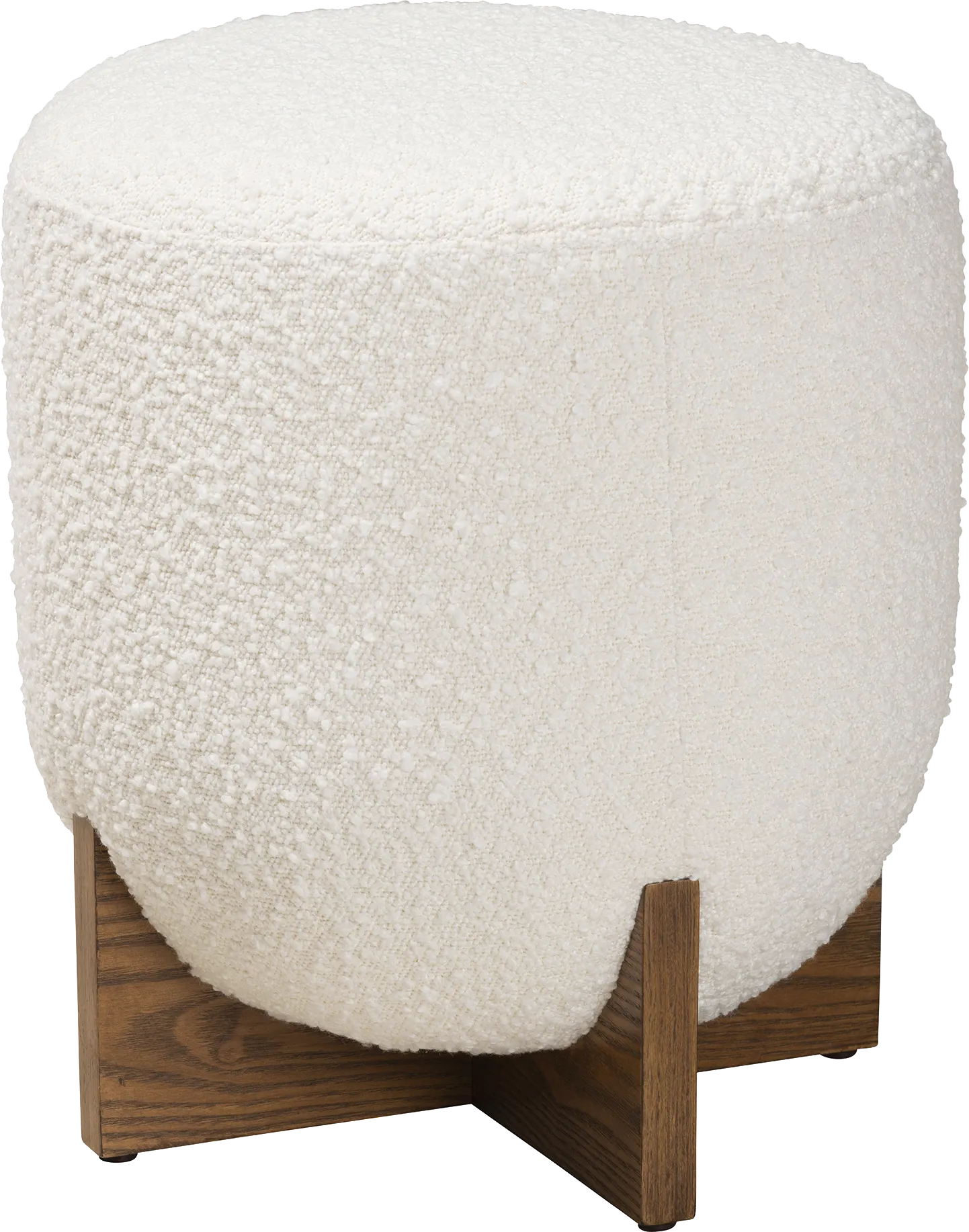 Lafoye Cream Ottoman - Image 1