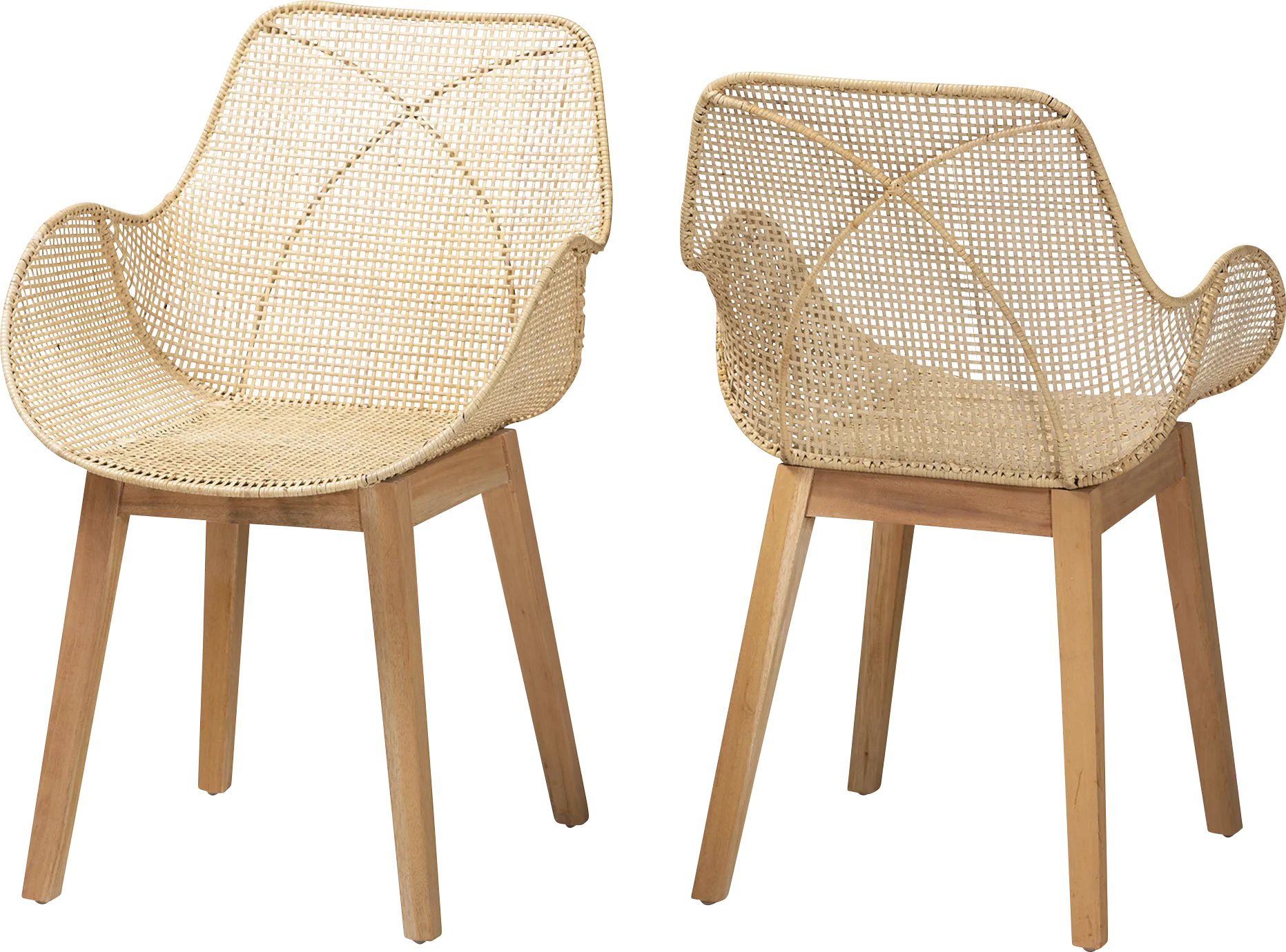 Aquidneck Natural Arm Chair, Set of 2 - Image 1