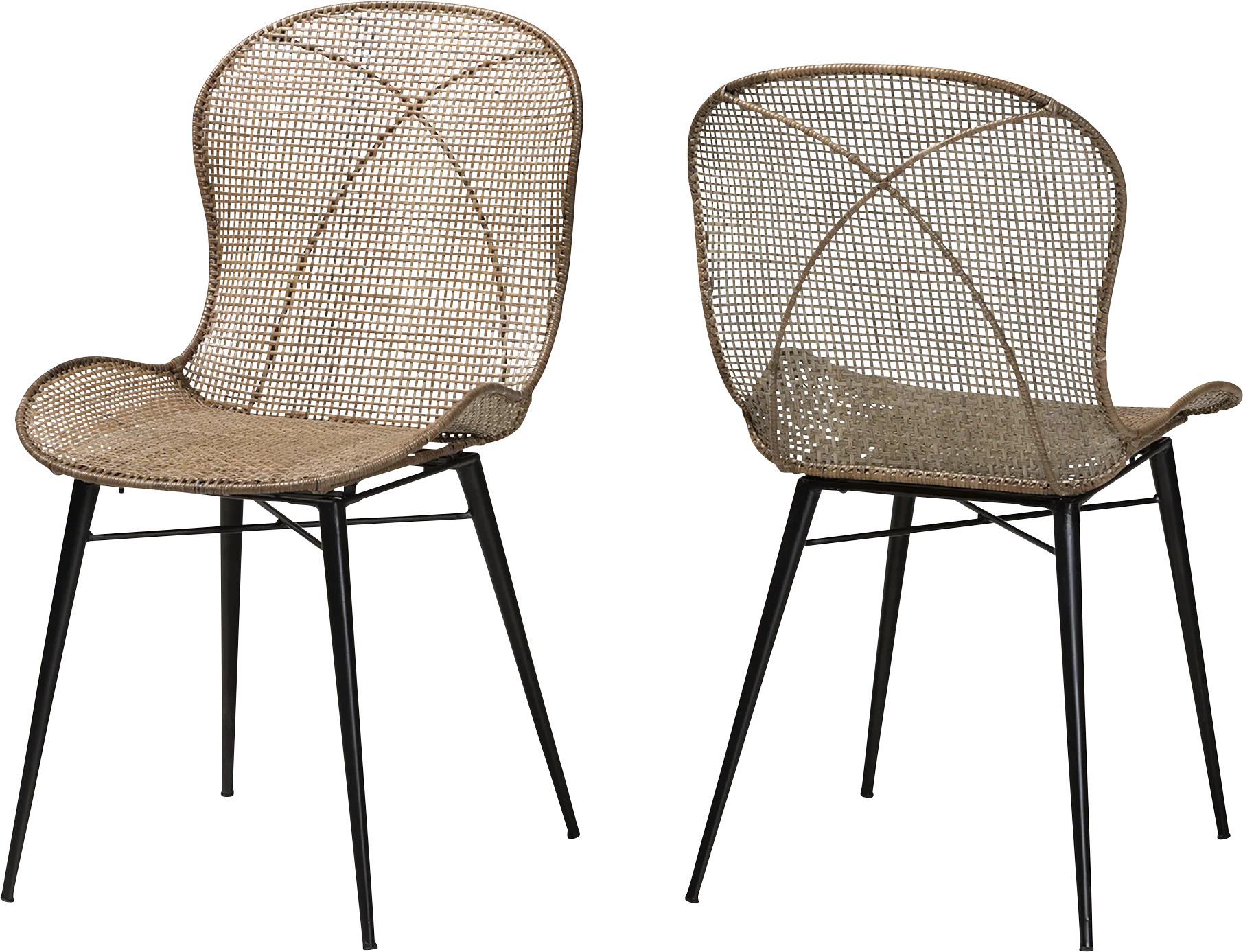 Jouvette Brown Side Chair, Set of 2 - Thumbnail - Image 1