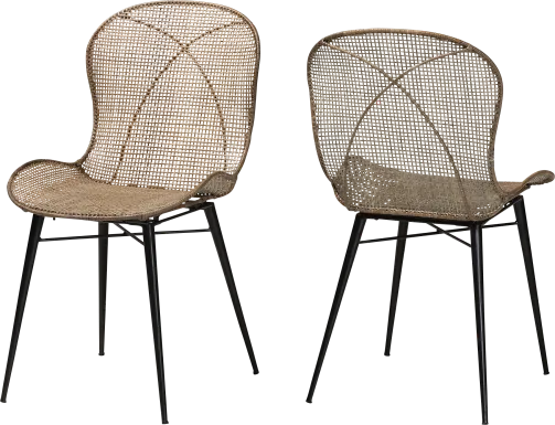 Jouvette Brown Side Chair, Set of 2