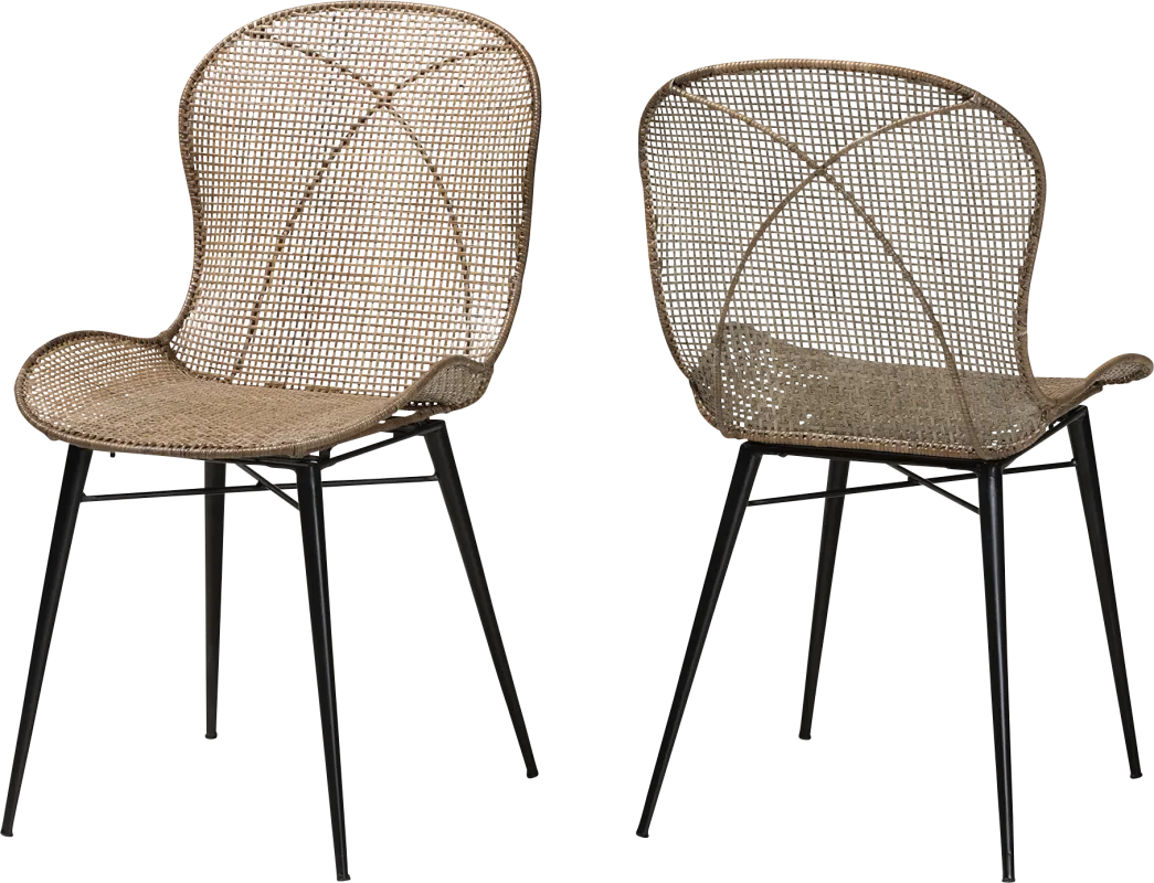 Jouvette Brown Side Chair, Set of 2