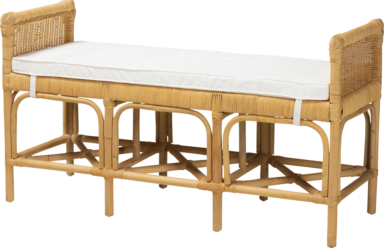 Quanset Natural Accent Bench