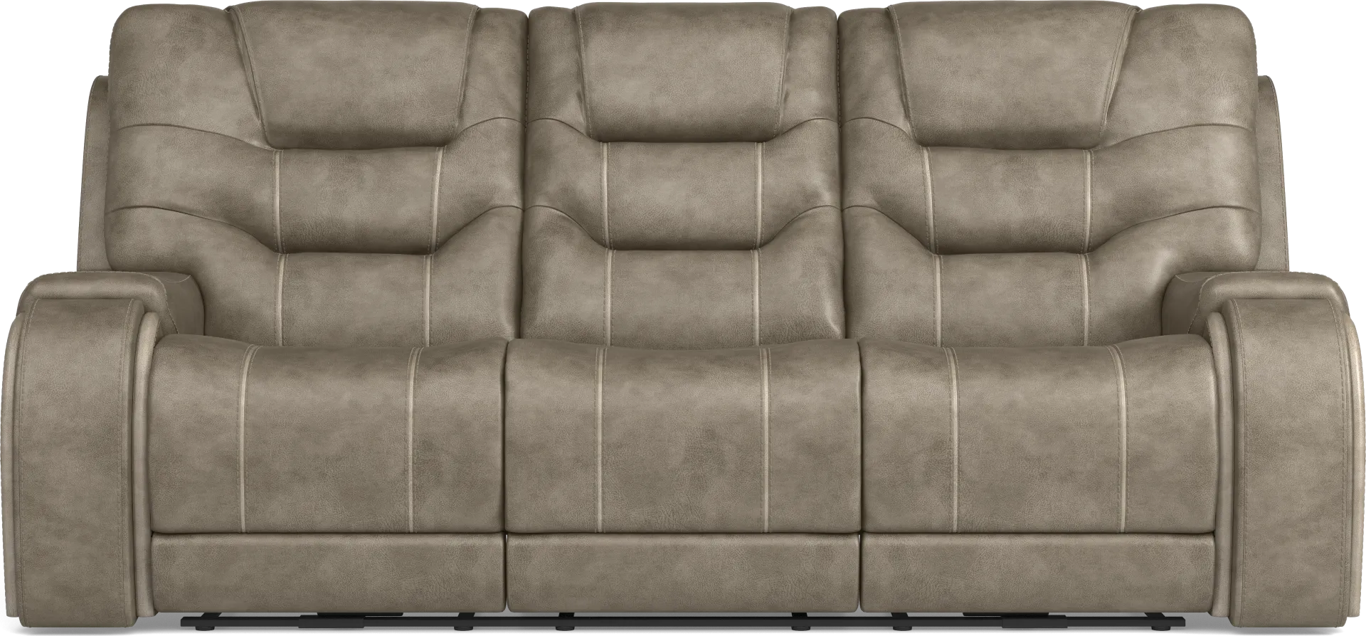 Laredo Springs Gray Reclining Sofa - Image 1