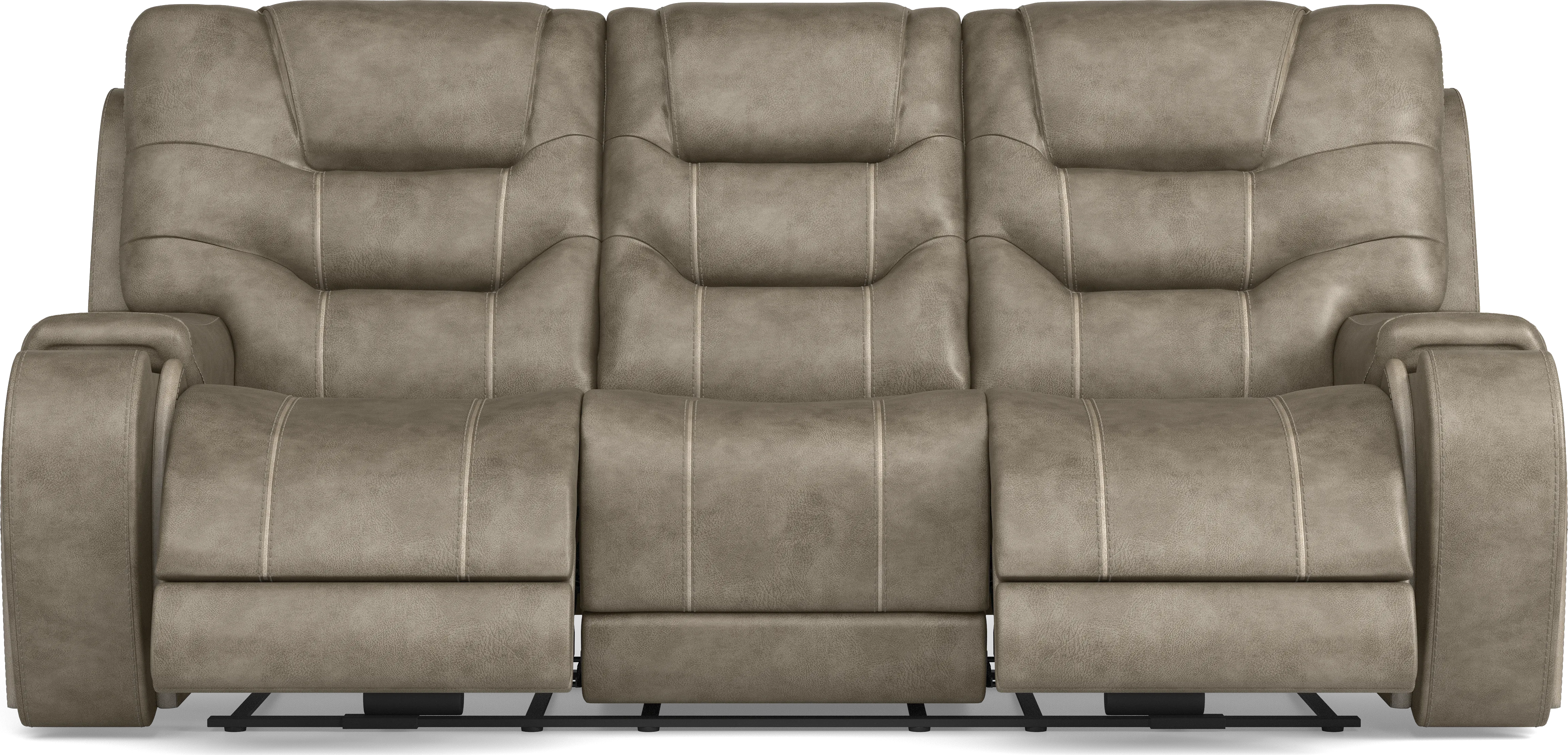 Laredo Springs Gray 3 Pc Dual Power Reclining Living Room - Thumbnail - Image 2