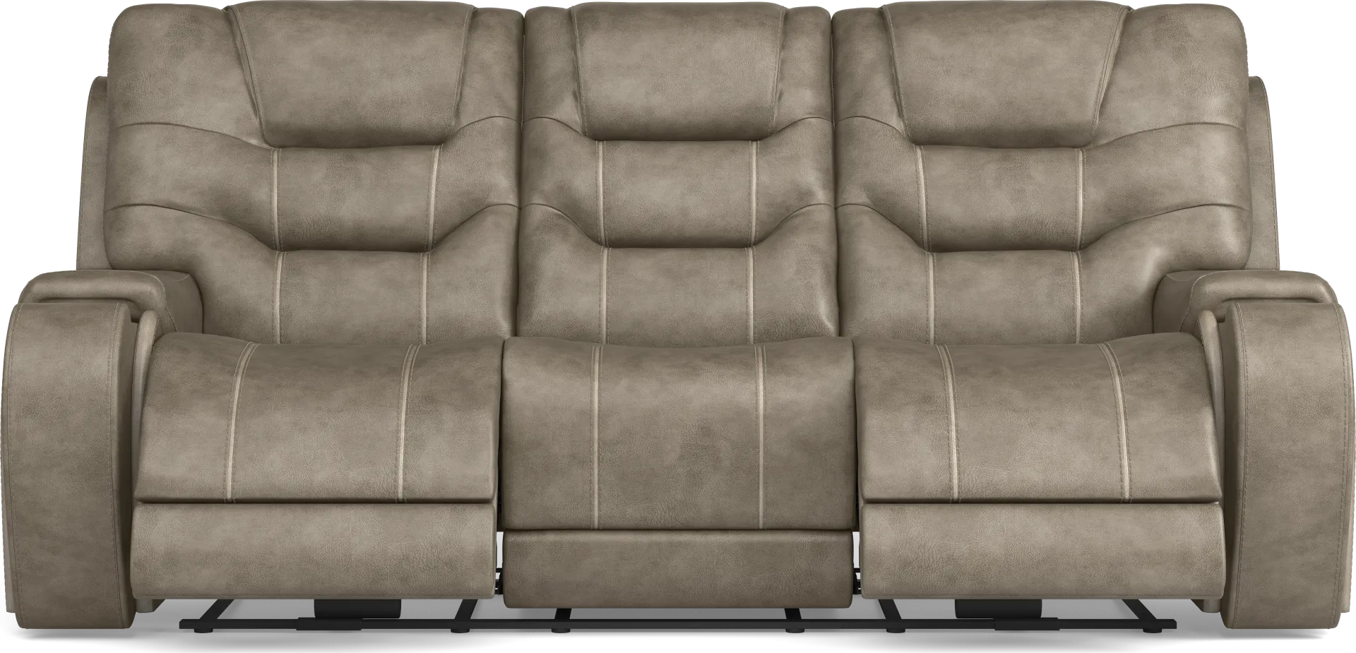 Laredo Springs Gray Reclining Sofa - Image 2