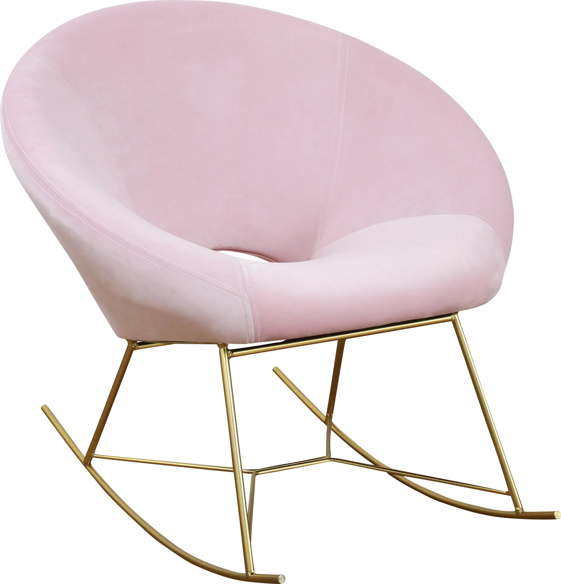 Nagel Pink Rocker Chair - Image 1