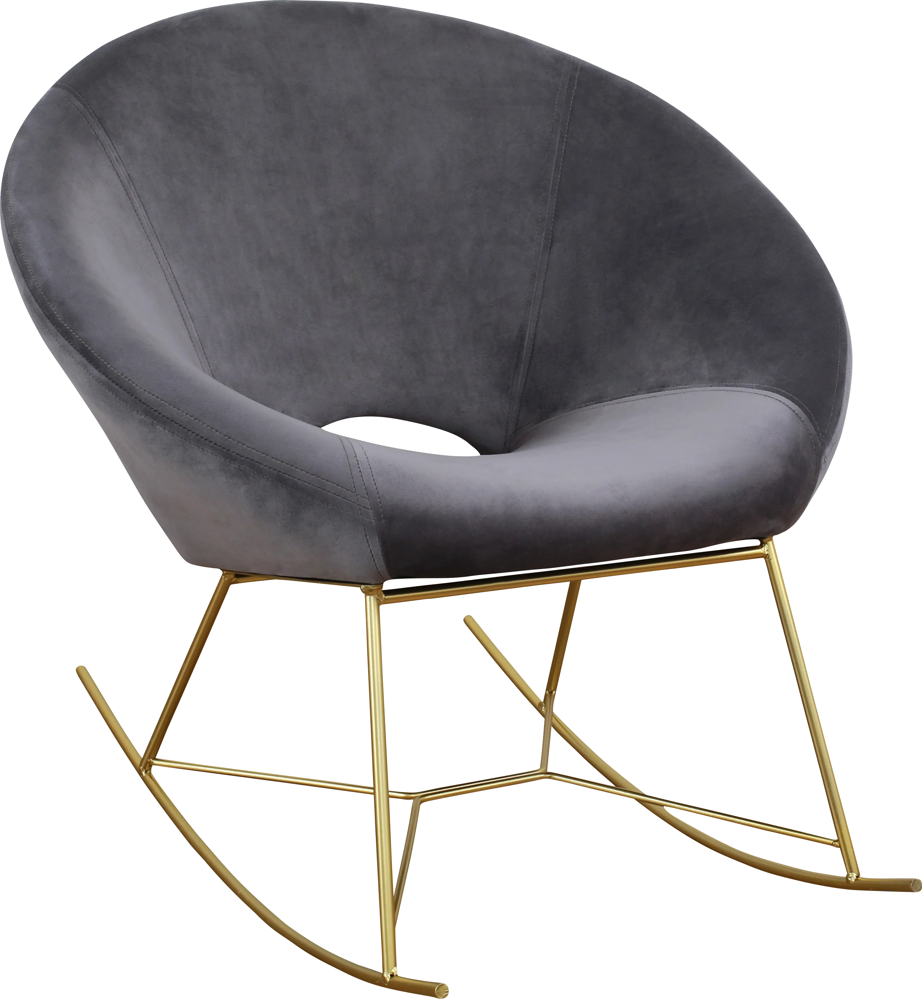 Nagel Gray Rocker Chair - Thumbnail - Image 1
