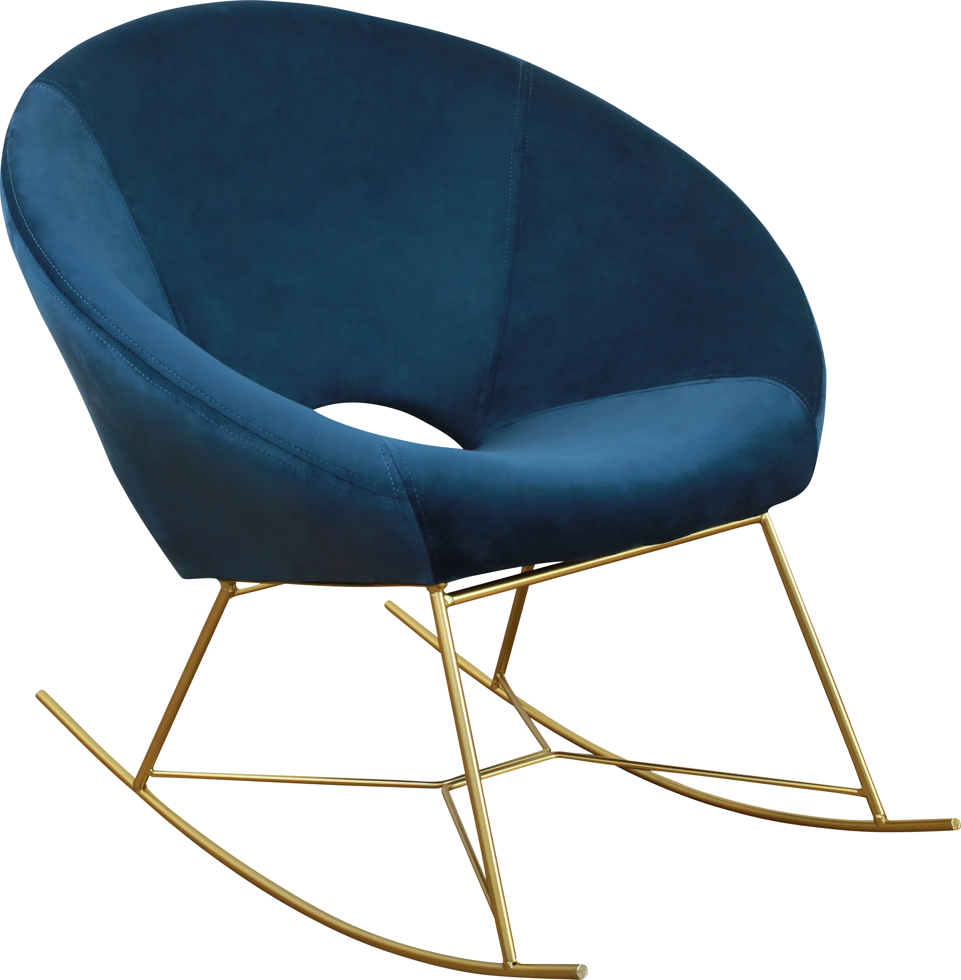 Nagel Navy Rocker Chair - Image 1