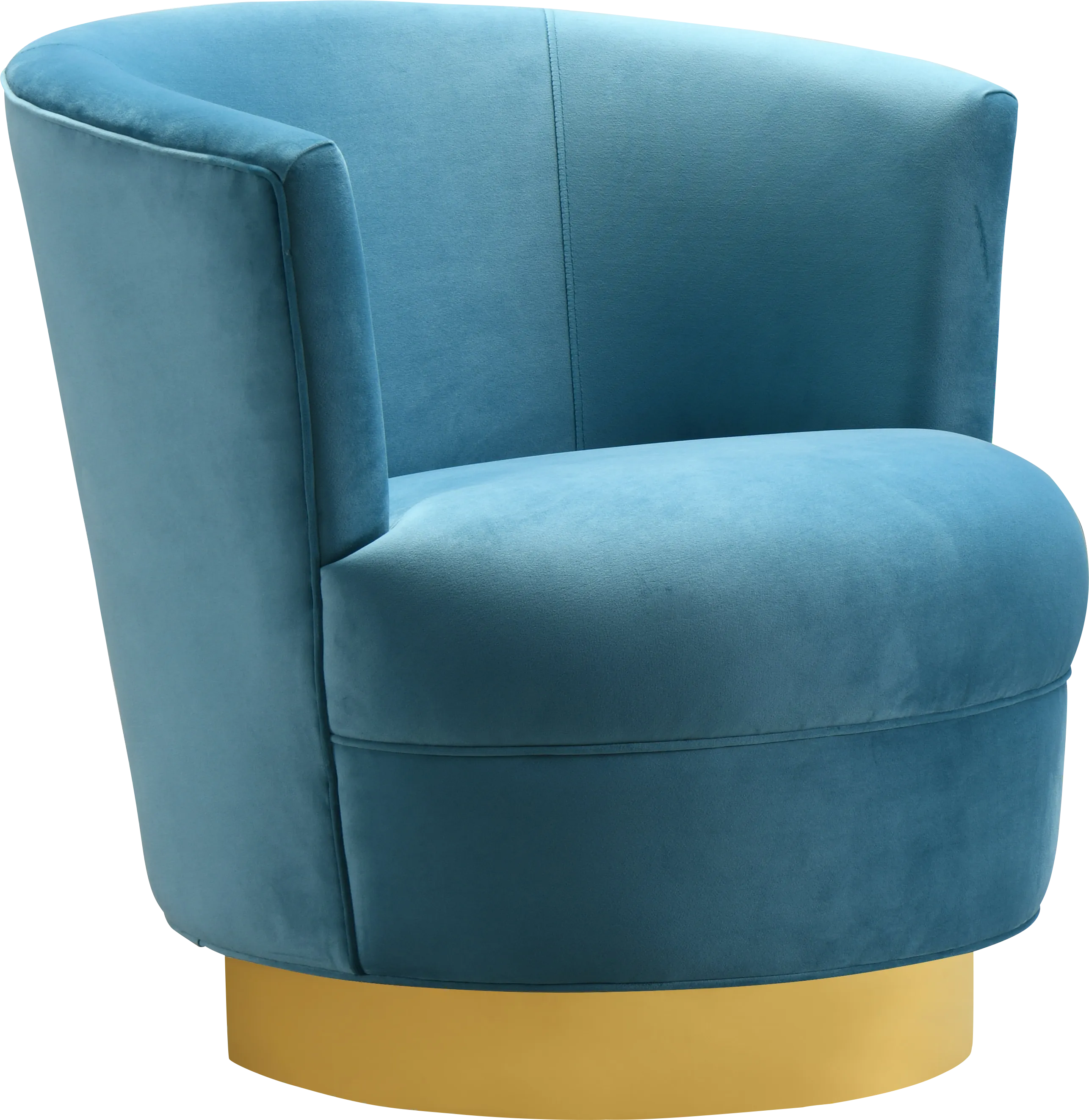 Chisholm Blue Swivel Chair - Image 1