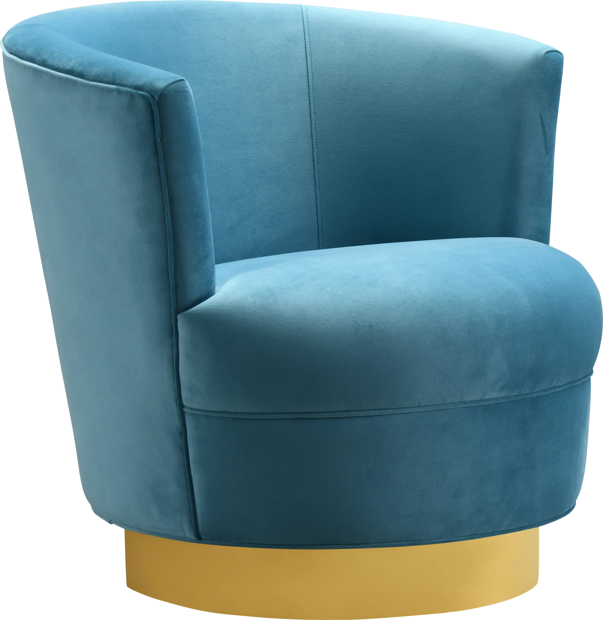Chisholm Blue Swivel Chair - Image 1