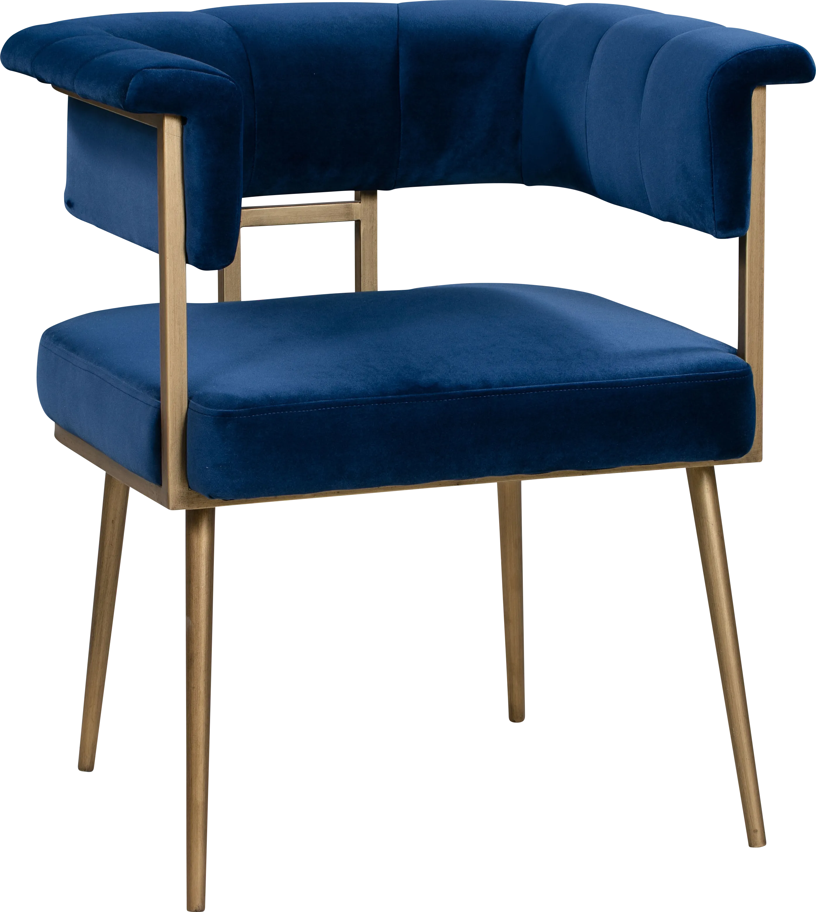 Myriah Navy Arm Chair - Thumbnail - Image 1
