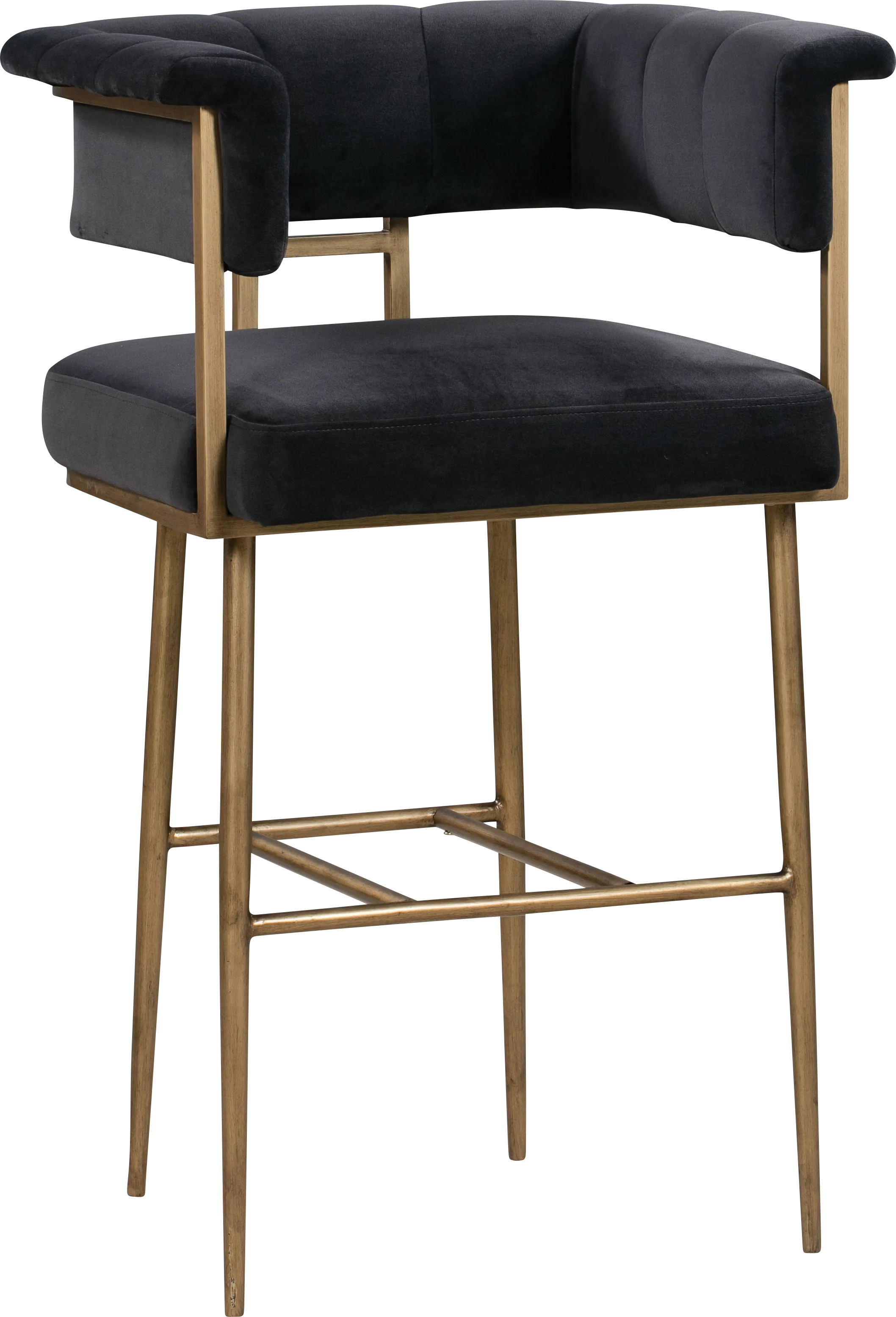 Myriah Gray Barstool - Thumbnail - Image 1