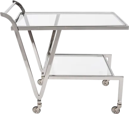 Flowertuft Gray Bar Cart