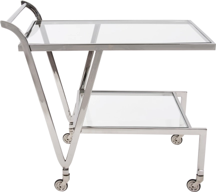 Flowertuft Gray Bar Cart