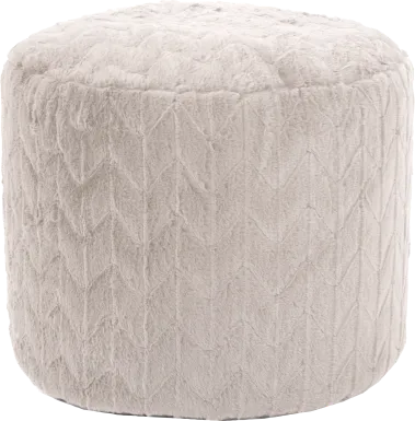 Sishane Linen Tall Pouf