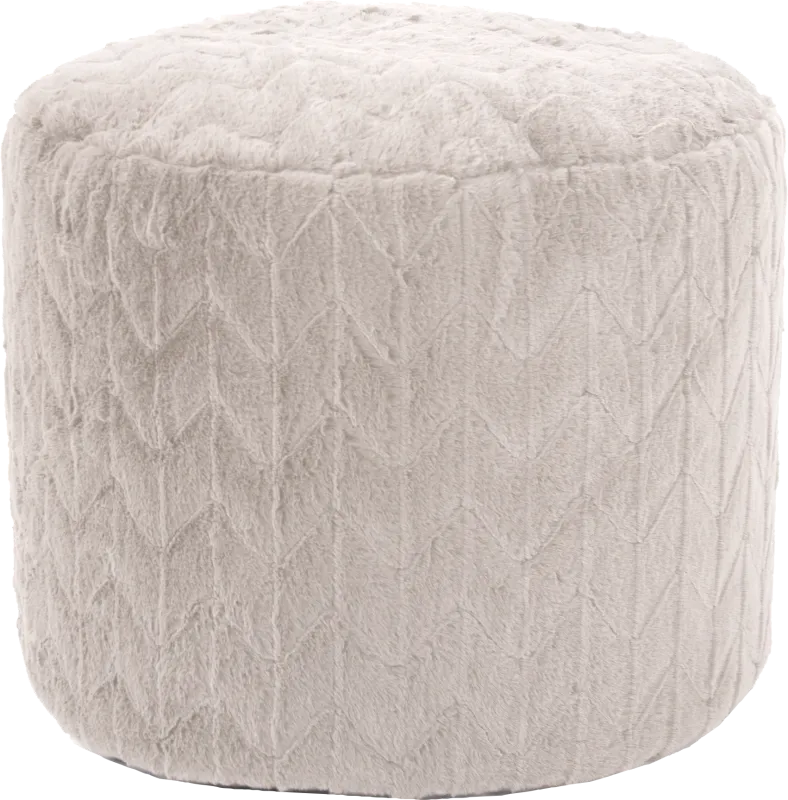 Sishane Linen Tall Pouf
