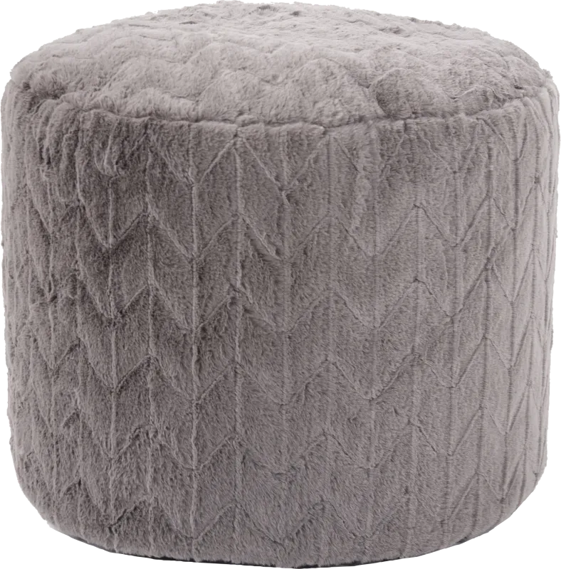 Sishane Gray Tall Pouf