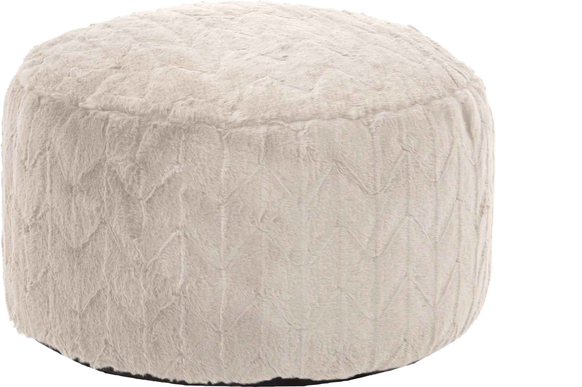 Sishane Linen Foot Pouf - Image 1