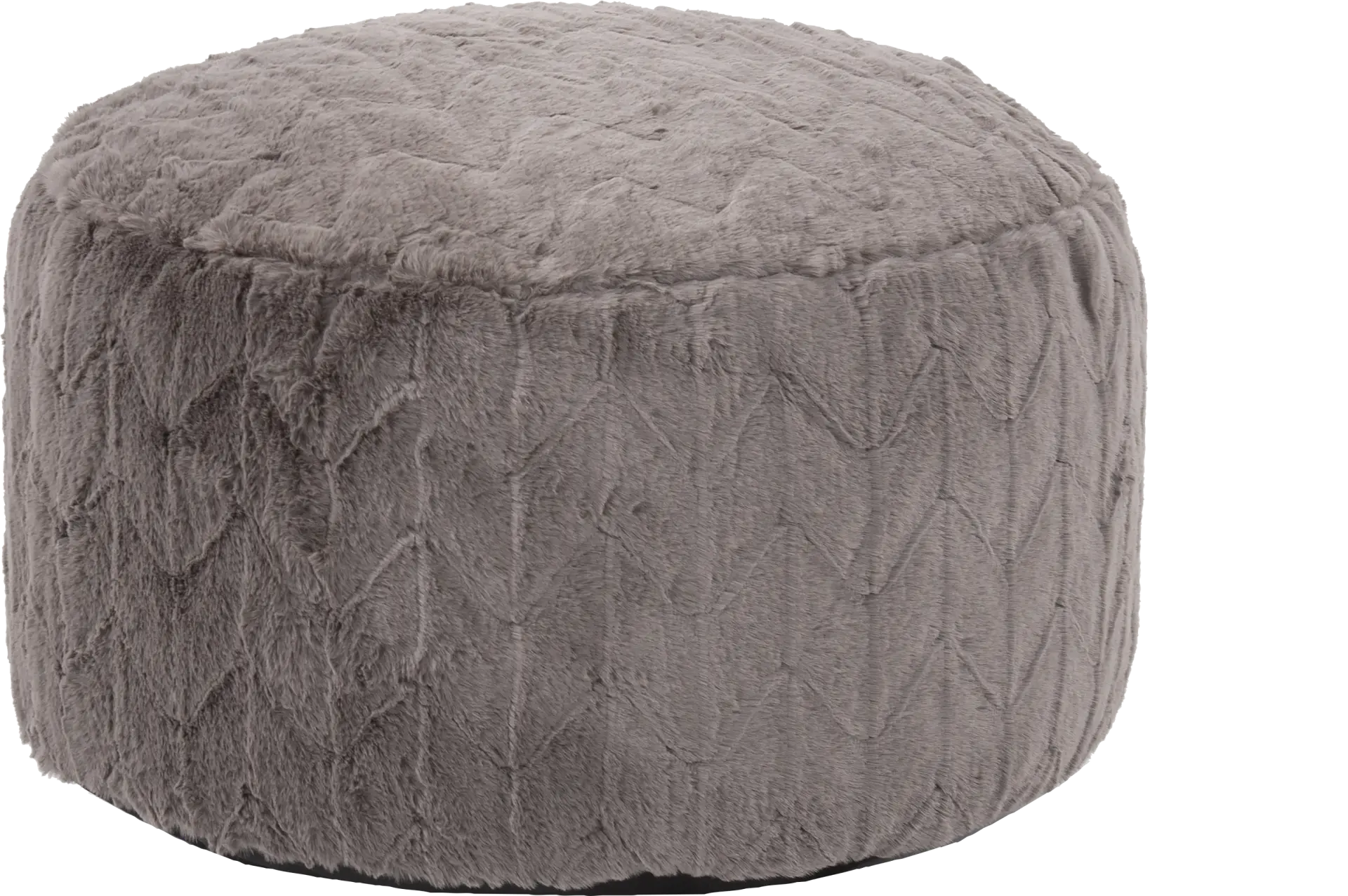 Sishane Gray Foot Pouf