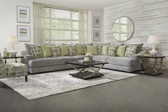 Kinley Gray 4 Pc Sectional